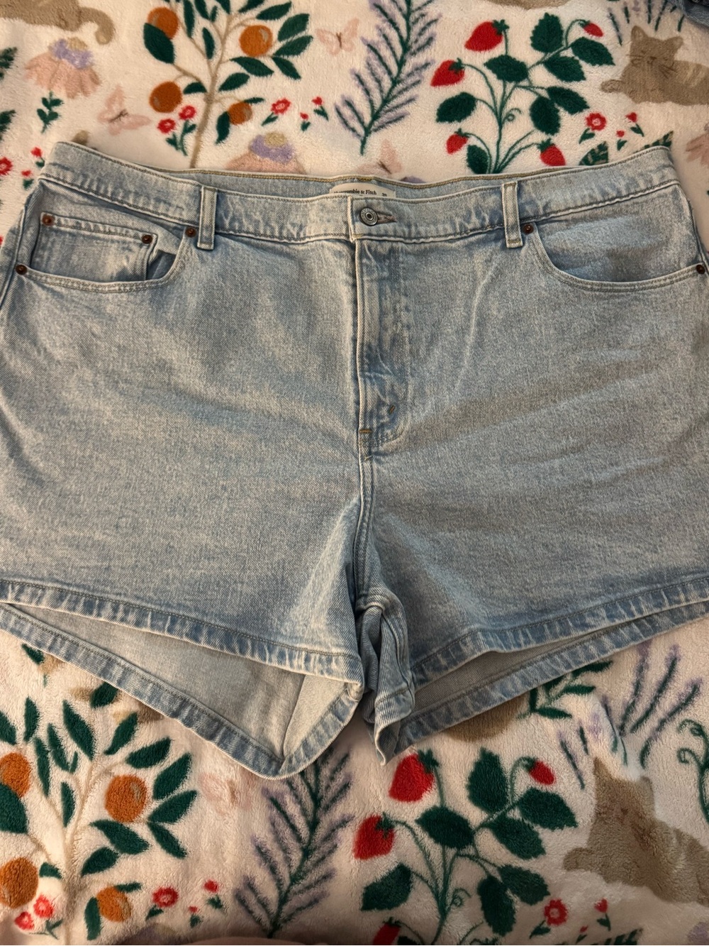 Abercrombie & Fitch Light Blue Denim Jean Shorts